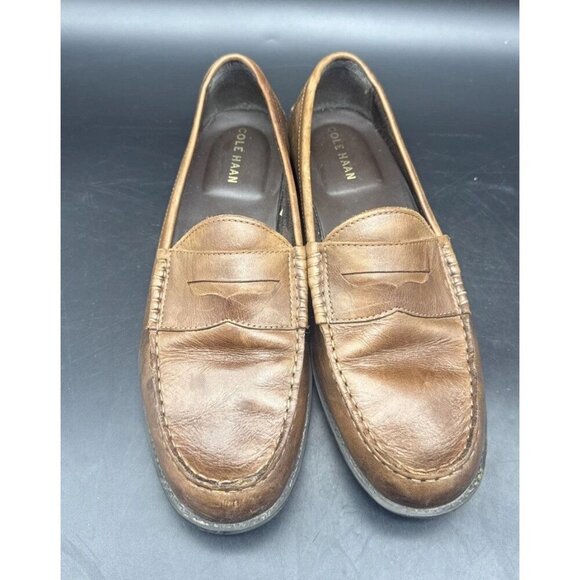 Cole Haan Mens Brown Leather Penny Loafer Slip On Shoe C24506 India Sz 10M - Picture 2 of 13